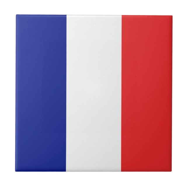 Carreau Drapeau français Tricolore (Devant)