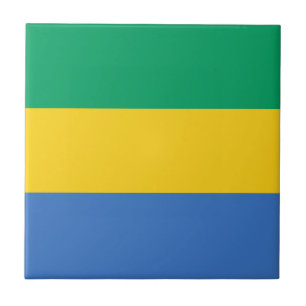 Carreau Drapeau Gabon