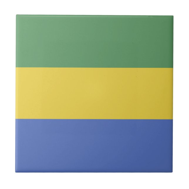 Carreau Drapeau Gabon (Devant)