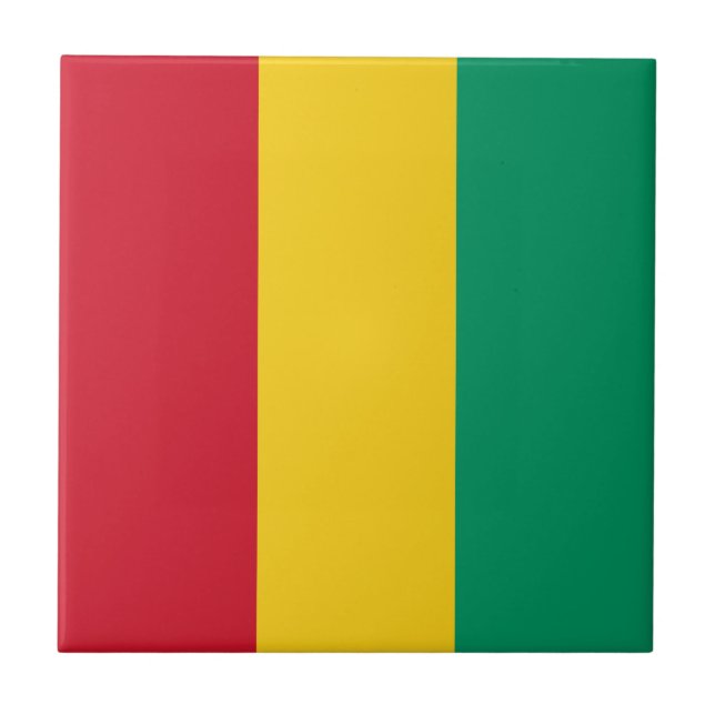 Carreau Drapeau Guinée (Devant)
