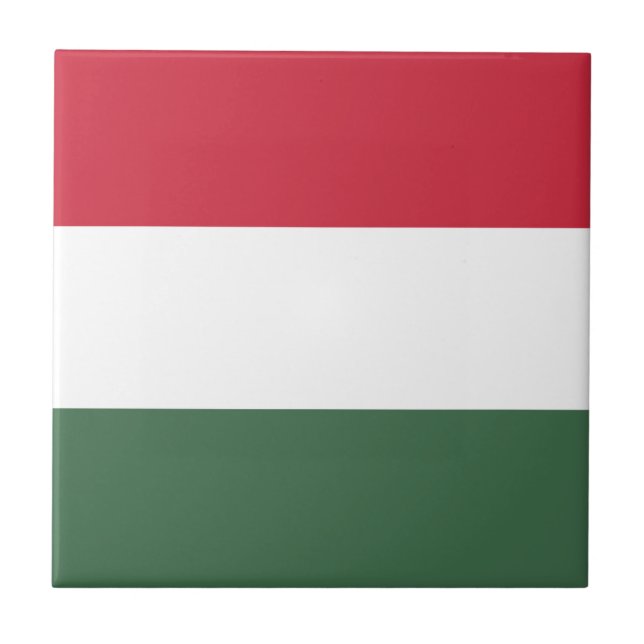 Carreau Drapeau Hongrie tricolore (Devant)