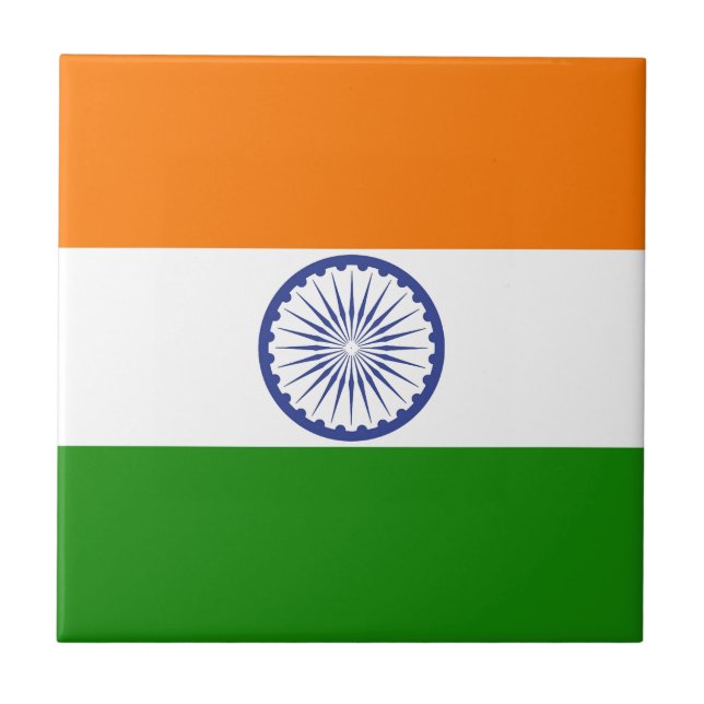 Carreau Drapeau indien (Devant)