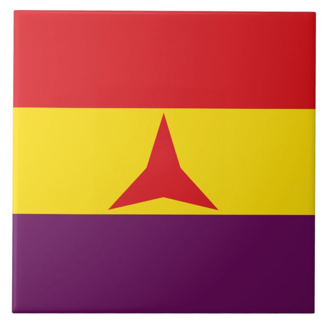 Carreau Drapeau international des brigades (Guerre civile  (Devant)