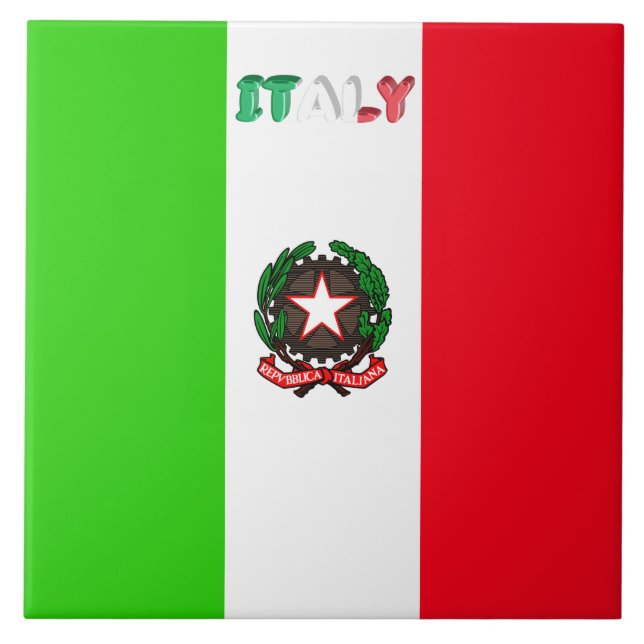 Carreau Drapeau italien (Devant)