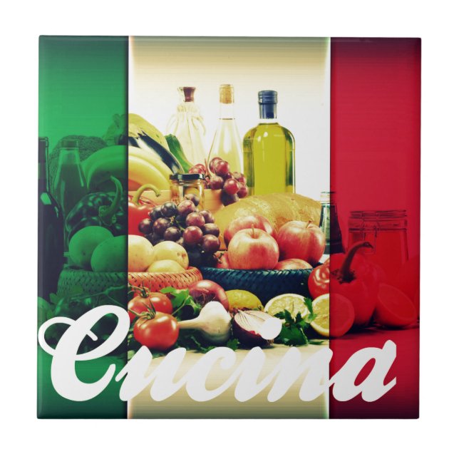 Carreau Drapeau italien de Cucina (Devant)
