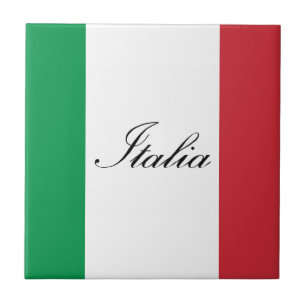 Carreau Drapeau italien - drapeau de l'Italie - l'Italie