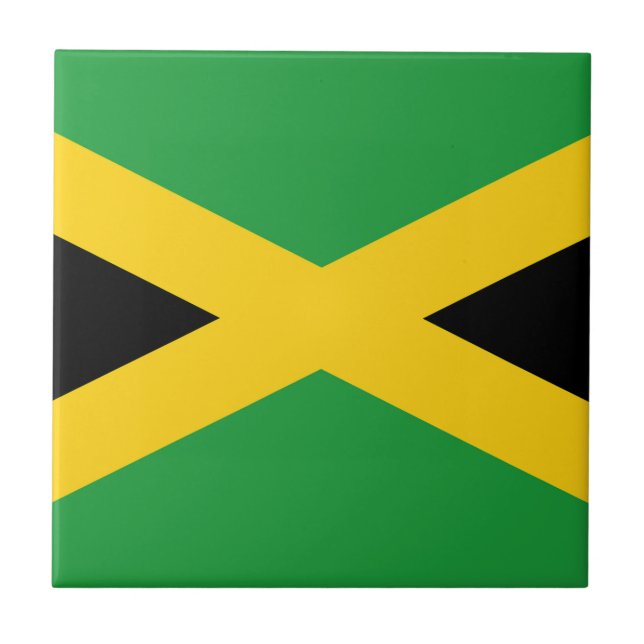 Carreau Drapeau Jamaïque  (Devant)