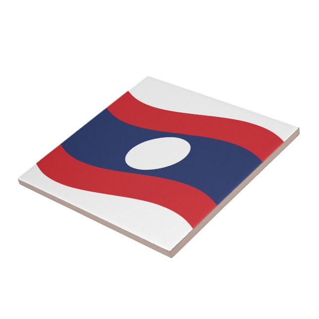 Carreau Drapeau Laos (Côté)