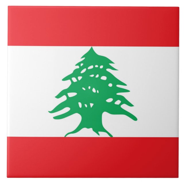 Carreau Drapeau libanais (Devant)