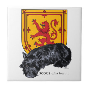 Carreau Drapeau Lion Rampant Scottie Dog