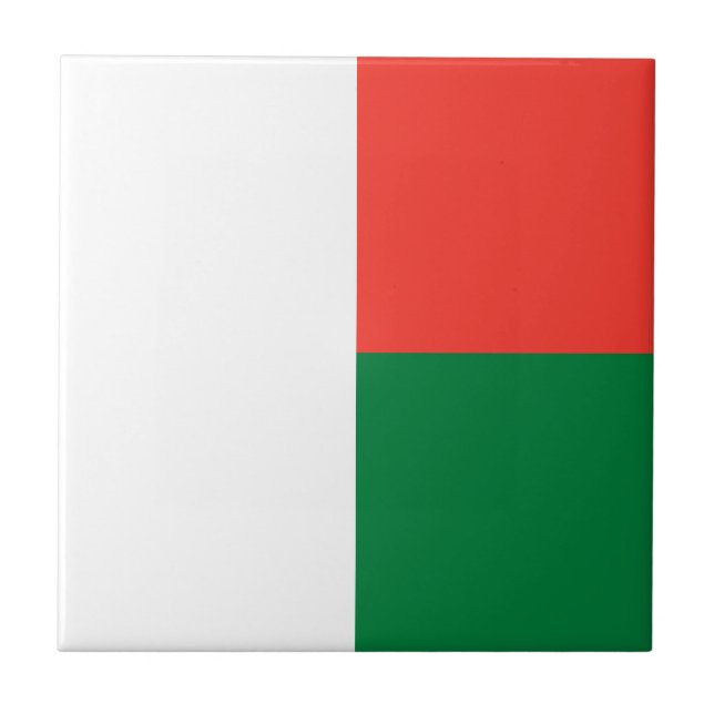Carreau Drapeau Madagascar (Devant)