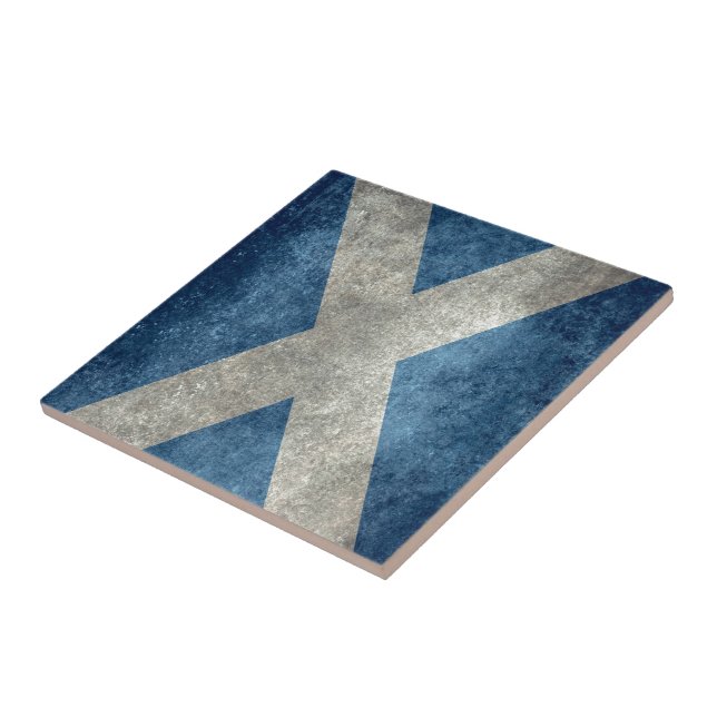 Carreau Drapeau national de l'Ecosse - version vintage (Côté)
