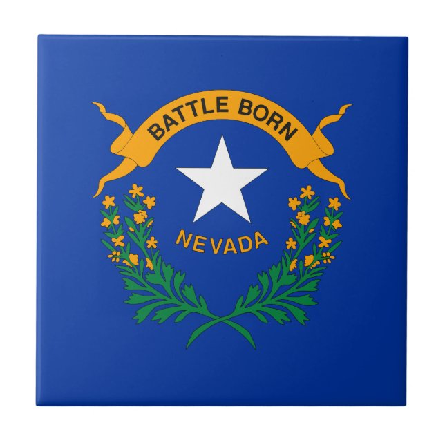 Carreau Drapeau national du Nevada (Devant)