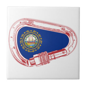 Carreau Drapeau New Hampshire Escalade carabiner