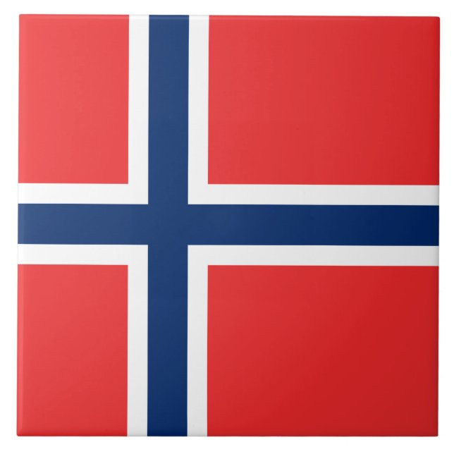 Carreau Drapeau norvégien (Norvège) (Devant)