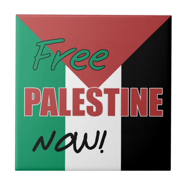 Carreau Drapeau palestinien libre (Devant)