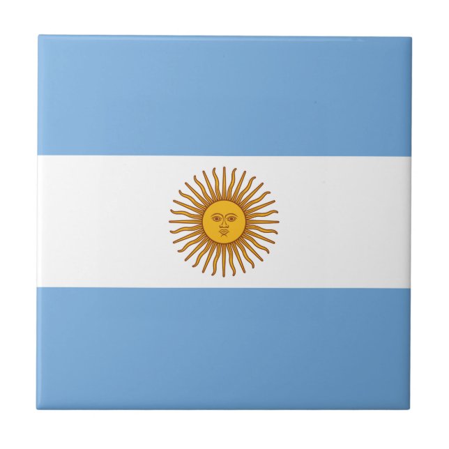 Carreau Drapeau patriotique argentin (Devant)
