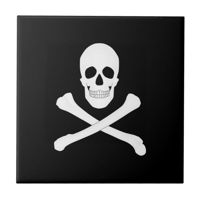 Carreau Drapeau Pirate (Jolly roger) (Devant)