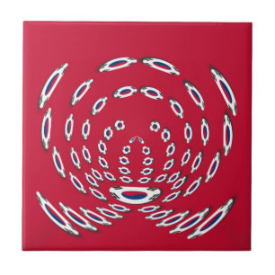 Carreau Drapeau Polka de Corée du Sud