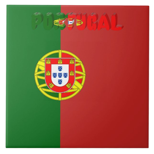 Carreau Drapeau portugais (Devant)