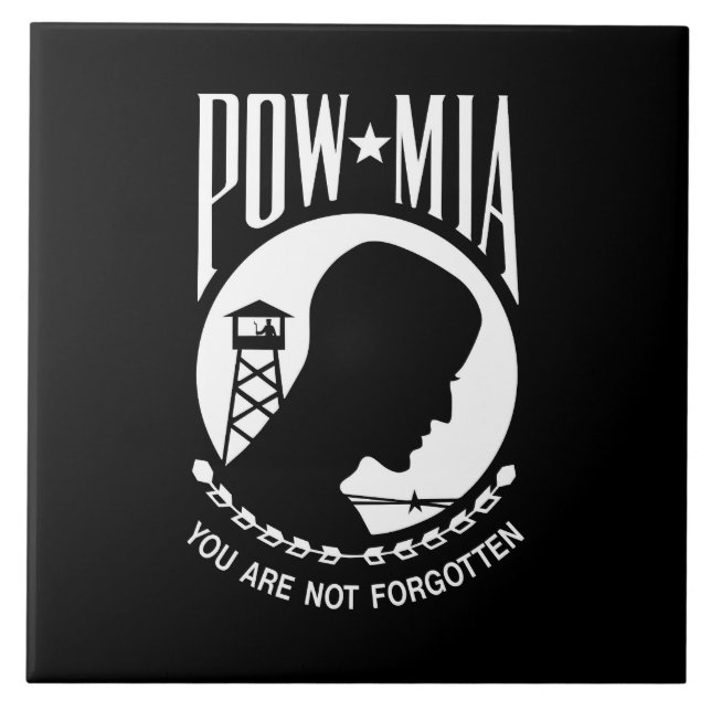Carreau Drapeau POW MIA : Soldats disparus de la guerre du (Devant)