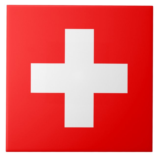 Carreau Drapeau suisse (Suisse) (Devant)