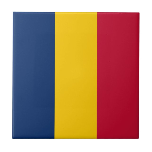 Carreau Drapeau Tchad (Devant)