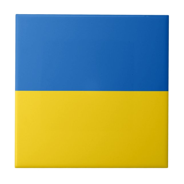 Carreau Drapeau Ukraine (Devant)