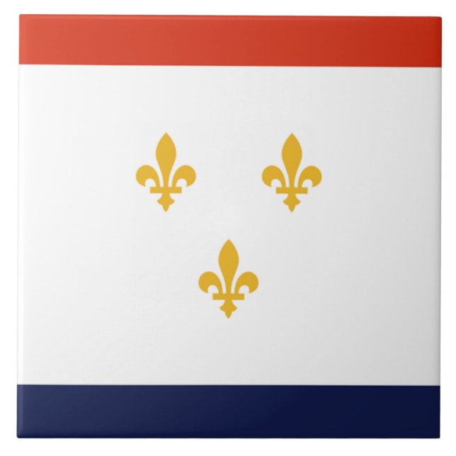 Carreau Drapeau urbain de la Nouvelle-Orléans (Devant)