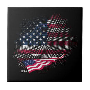 Carreau Drapeau USA