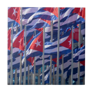 Carreau Drapeaux cubains, La Havane, Cuba