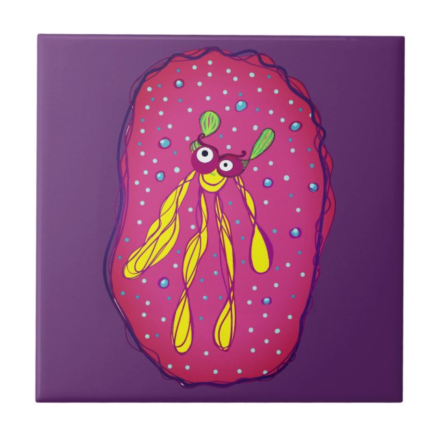 Carreau Dream Swimmer Bug Custom Photo Tile (Devant)