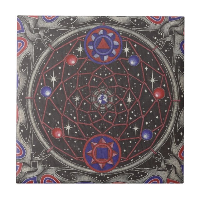 Carreau dreamcatcher de l'espace intérieur (Devant)