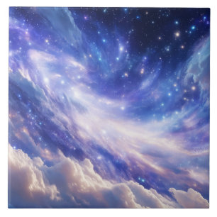 Carreau Dreamscape cosmique : Nebula scintillante et nuit
