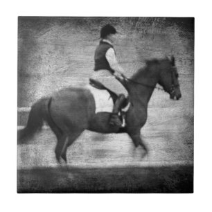 Carreau Dressage en Grunge noir et blanc