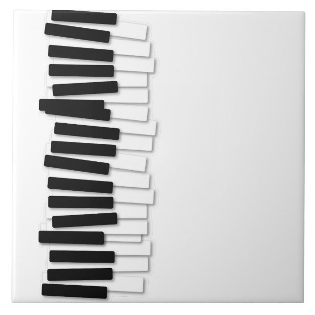 Carreau Drôle Wobbly Piano Clavier - Pianiste & Musicien (Devant)