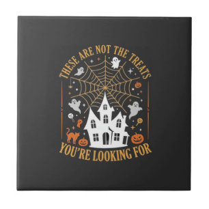 Carreau Drôles de friandises d'Halloween Fantôme Conceptio