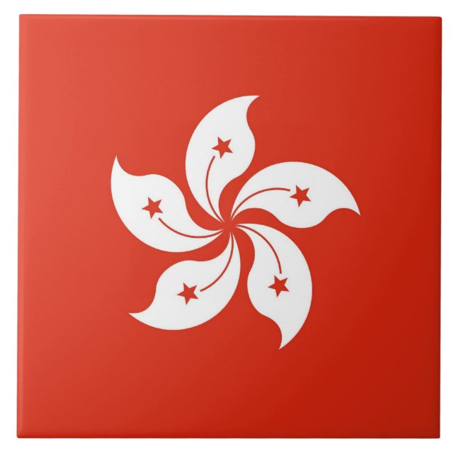 Carreau du drapeau de Hong Kong (Devant)