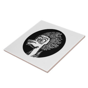 Carreau Duck homme portrait dessin mince