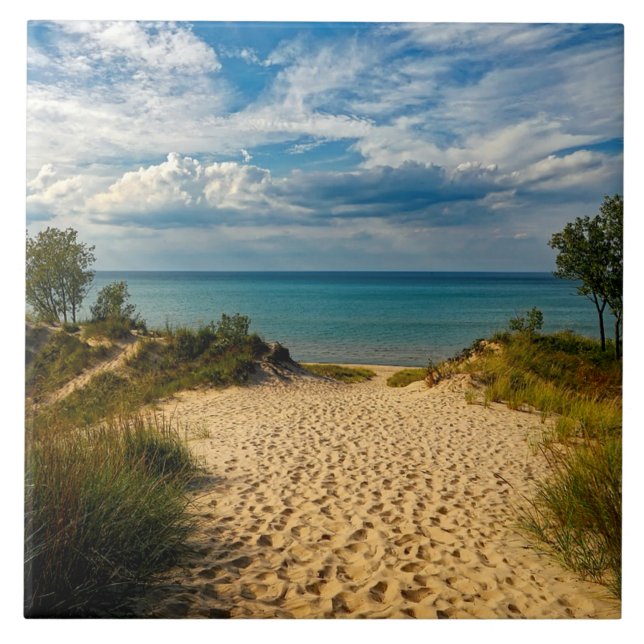 Carreau Dunes de l'Indiana, lac Michigan (Devant)