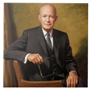 Carreau Dwight Eisenhower Président Portrait de la Maison 