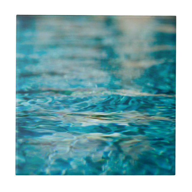 Carreau Eau Abstraite Blue Green Turquoise Aqua Sea (Devant)