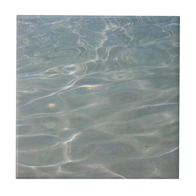 Carreau Eau des Caraïbes Bleu Abstrait Nature (Devant)