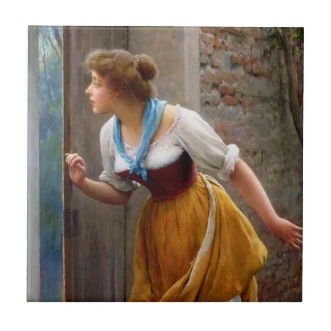 Carreau Eavesdropping (par Eugene de Blaas) (Devant)