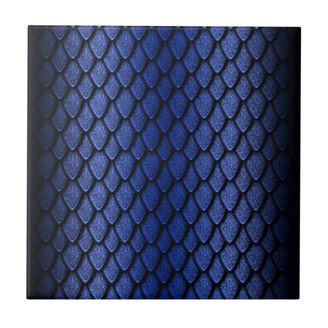 Carreau Échelles bleues de dragon (Devant)