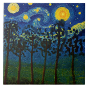 Carreau Echos de Forêt de l'Infinité - Un paysage forestie