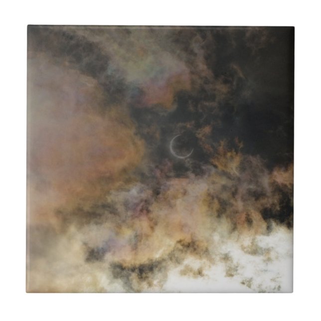Carreau Éclipse solaire et nuages (Devant)