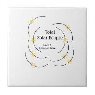 Carreau Éclipse solaire totale ajouter date lieu moitié so
