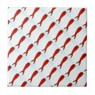 Carreau école de tuile de poissons