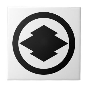 Carreau Écorce de pin rhombe en cercle